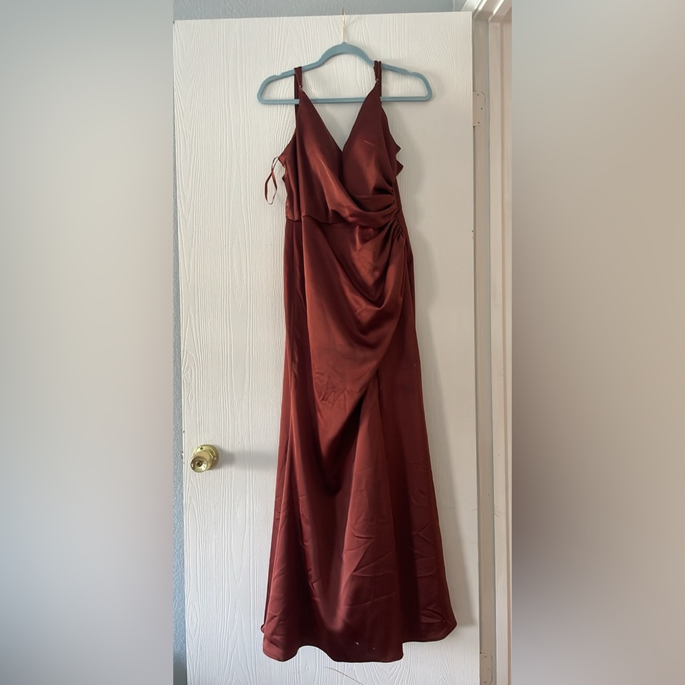 Revelry Satin Bridesmaid Dress